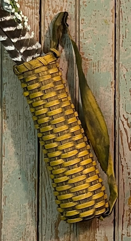 BG-B627 Mustard Rag Handled Basket