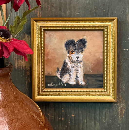 MKM-299 'Sweet Pup' ORIGINAL Painting by MK Moulton