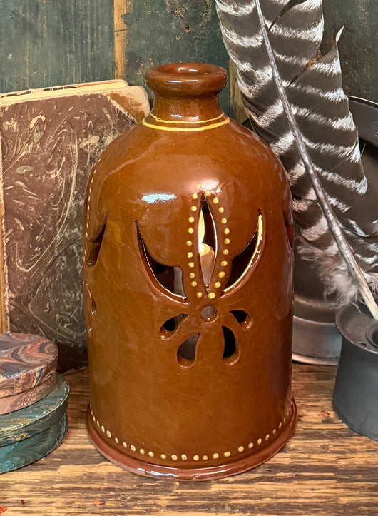 SE-218C Redware Luminary - Brown