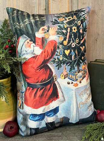 UP-18 Vintage Santa Pillow