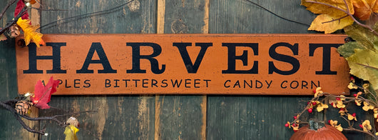 PEN-185 'Harvest' Wood Sign