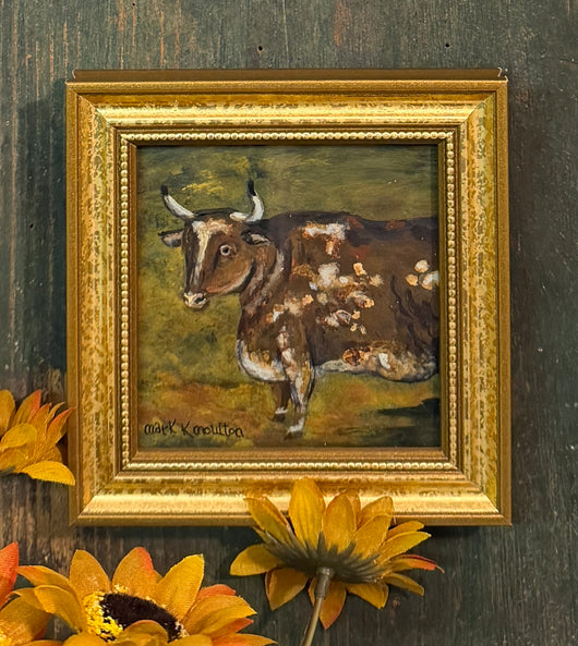 MKM-283 'Sammie the Steer' ORIGINAL Painting by MK Moulton