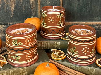 CD-OCC12R Redware Soy Candle - Orange & Clove