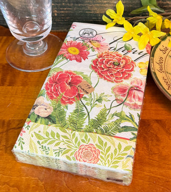 MDW-18 Paper Hostess Napkins - Poppies & Poises