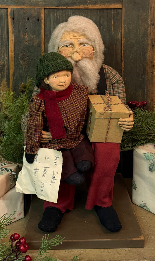 OTC-S19 Santa in Chair with Young Boy
