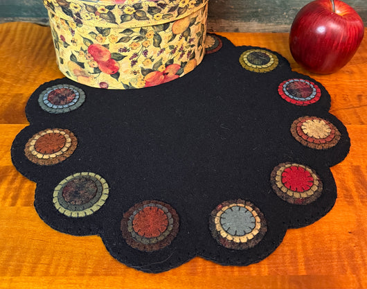 NG-230A Wool Round Penny Mat