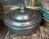 OWP-04 Vintage Old World Pewter - Lidded Round Dish