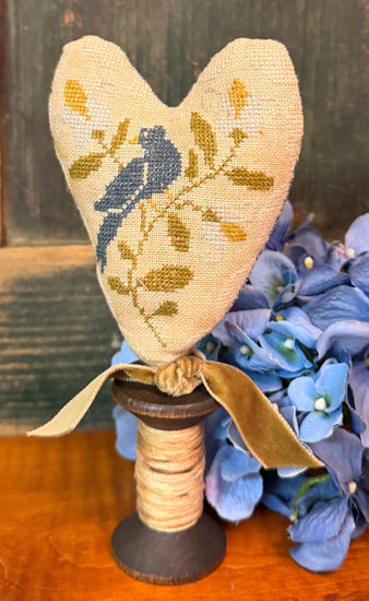 PB-654 Bird Heart Cross Stitch