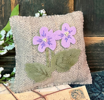 PB-316 Violets Wool Pillow Tuck - Light Purple
