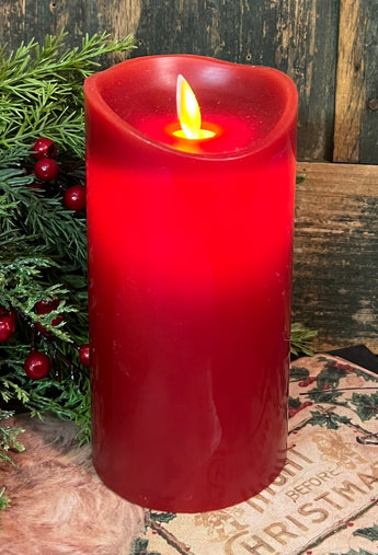X04 Realistic Flame Candle - Red