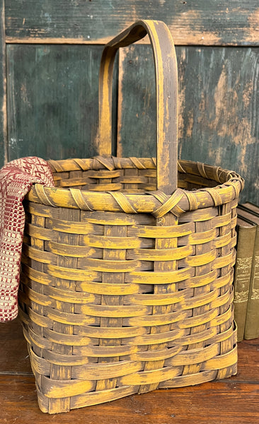 BG-B493 Mustard Handled Basket