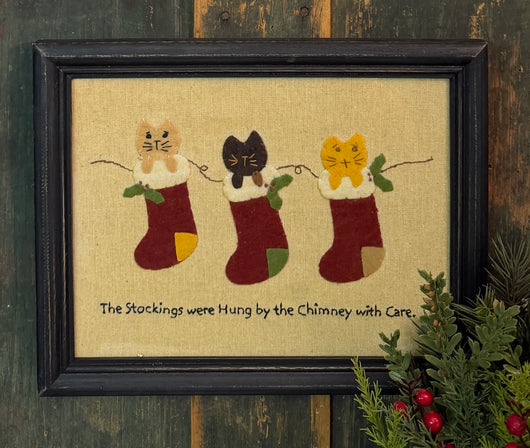 AT-18 The Stockings were Hung... Stitchery Sampler