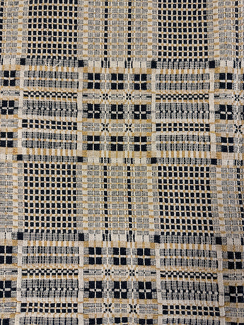 PC-TH-NW-MB Norwich Throw - Mustard, Black & Tan