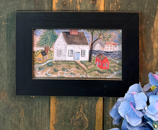 HH-98 White House by the Sea Framed Print by Kolene Spicher