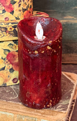 RJ-SFC-R Realistic Flame Votive Candle - Red