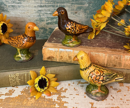 GMS-F114 Shooner Redware Large Bird Figurines