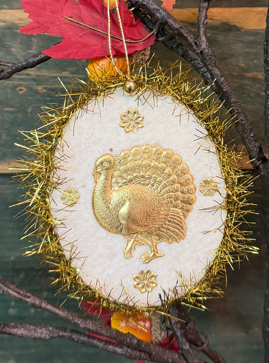 ERX-2675 Vintage Turkey Cotton Batting Ornament