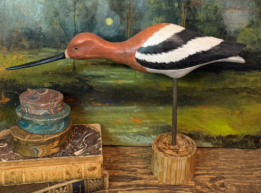 WF-06 Large Rust Stripped Shore Bird