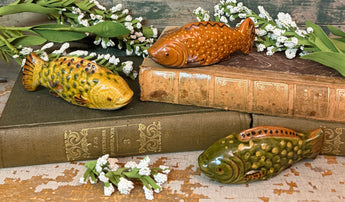 GMS-F107 Shooner Redware Fish Figurines