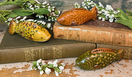 GMS-F107 Shooner Redware Fish Figurines