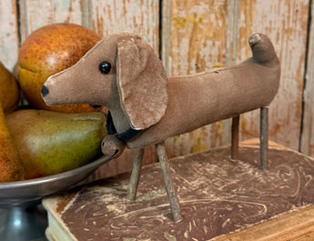PPP-37BR Small Fabric Brown Dachshund