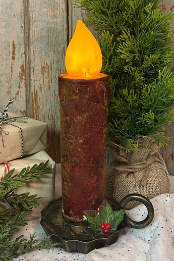 RJ-X06R Red Battery Operated Large Candle