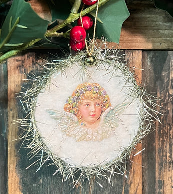 ER-2416C Angel Cotton Batting Ornament - Light Green