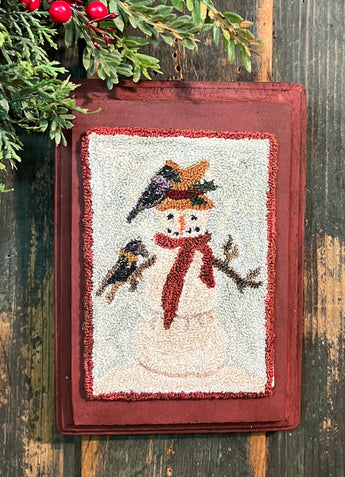 PB-PN102 Punch Needle Snowman on Wood