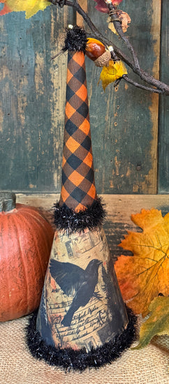 PEN-162 Vintage Paper Covered Party Horn - Raven
