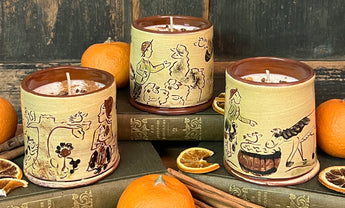CD-OCC17 Sgraffito Soy Candle - Orange & Clove