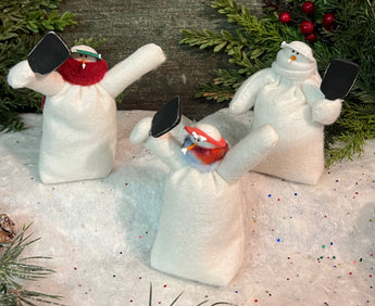FA-1015 Med Fabric Snowfolk with Pickleball Paddle