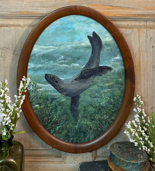 MKM-322 'Majestic Seal' ORIGINAL Painting by MK Moulton
