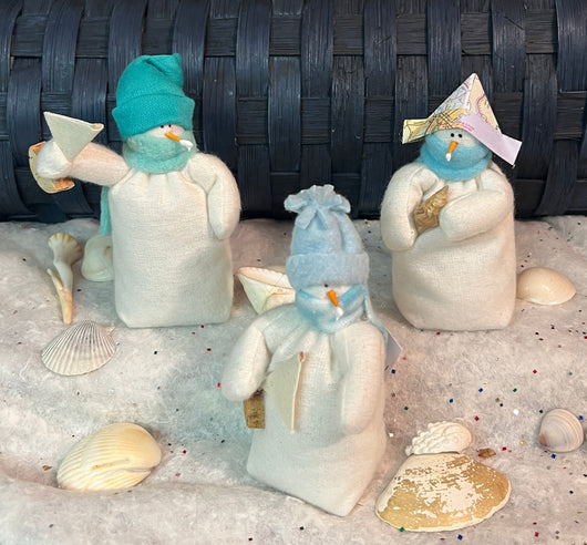 FA-906 Med Fabric Beach Snowfolk