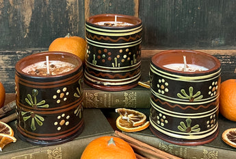 CD-OCC14B Redware Soy Candle - Orange & Clove