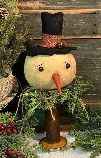 TBH-39R Fabric Snowman Head on Bobbin