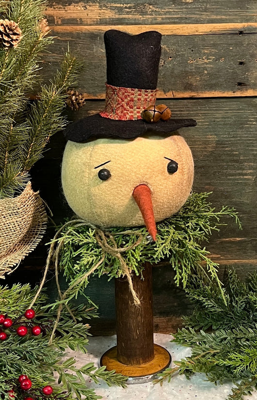 TBH-39R Fabric Snowman Head on Bobbin