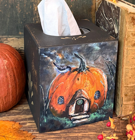 MKM-TC27 Pumpkin House Tissue Cover