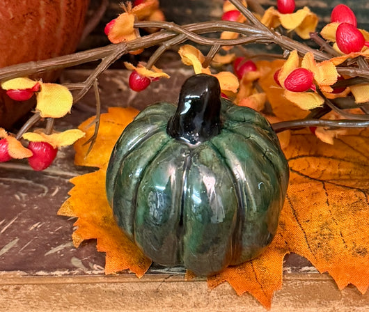 KS-85 Redware Pumpkin - Green