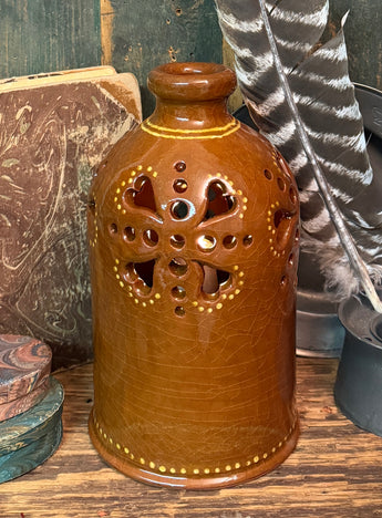 SE-218D Redware Luminary - Brown