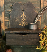 PT-04 Wooden Lift Top Wall Box with Pineapple Design