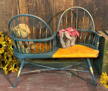 AW-11 Mini Windsor Courting Chair - Blue