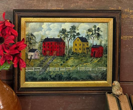 MKM-320 'Village Green' ORIGINAL Painting by MK Moulton