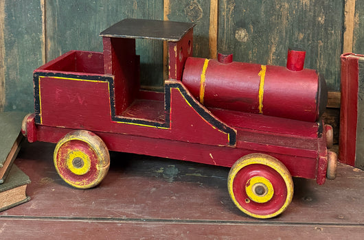 ER-2621 Vintage Wooden Steam Engine Toy
