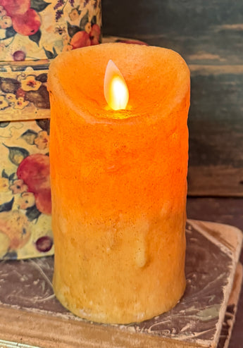 RJ-SFC-M Realistic Flame Votive Candle - Mustard