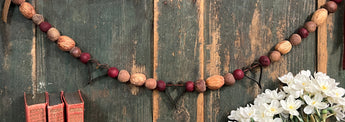 PB-282 Three Antique Metal Hearts Garland