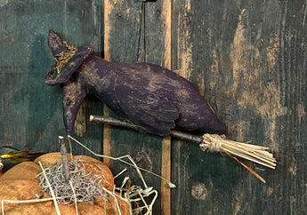TYT-02 Fabric Crow on Broom