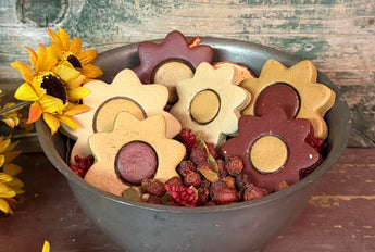 PEN-97 Hand-made Salt Dough Bowl Filler - 6 Flowers