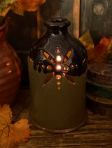SE-220B Redware Luminary - Green & Black