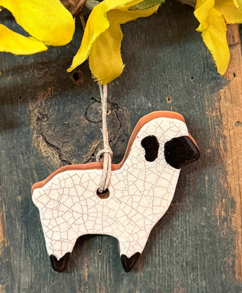 KS-74 Sheep Redware Ornament