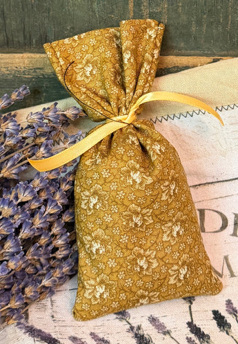 PB-673E Lavender filled Fabric Sachet - Gold